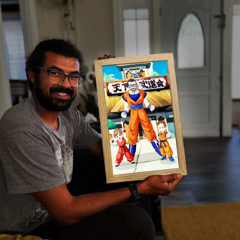 Saiyanify Me - Custom Light Box Art